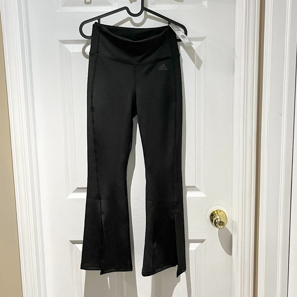 Adidas Hyperglam Flared Rib Pants - Picture 2 of 8